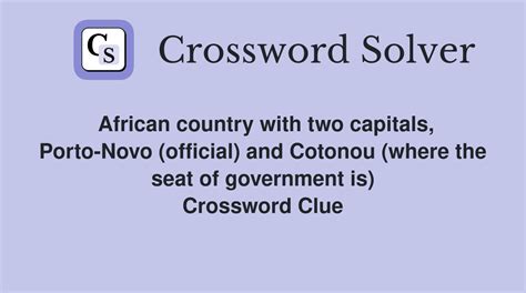 porto novo is there crossword clue|porto novo is there Crossword Clue